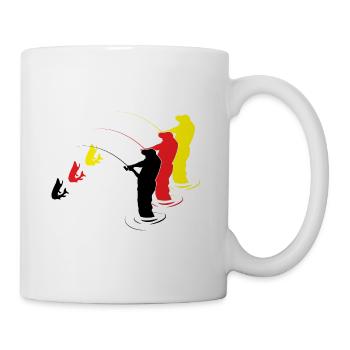 Pêche, pêche - Mug blanc - blanc - Droite