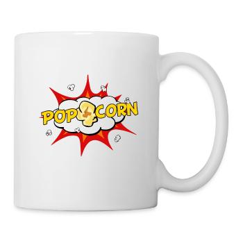 Pop-corn Pop Art - Mug blanc - blanc - Droite