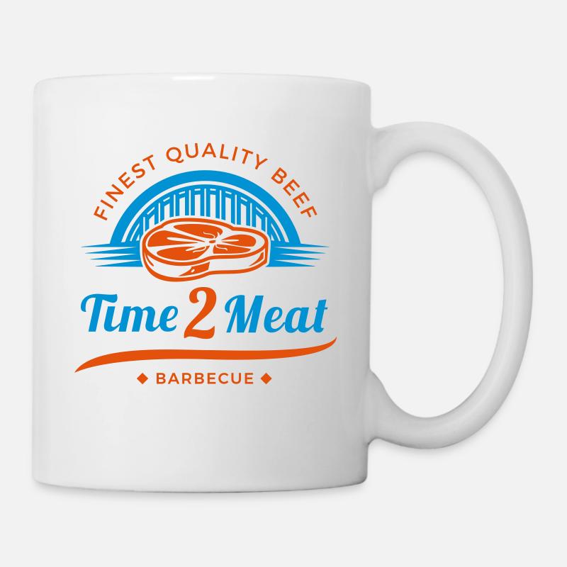 Time 2 Meat - Tasse - Weiß
