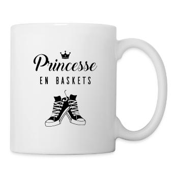 Princesse en baskets - Mug blanc - blanc - Droite