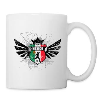 Mexico soccer emblem flag eu - Mug - white - Right