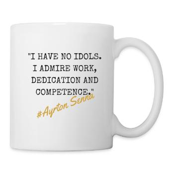 F1 - Citation de Ayrton Senna - Mug blanc - blanc - Droite