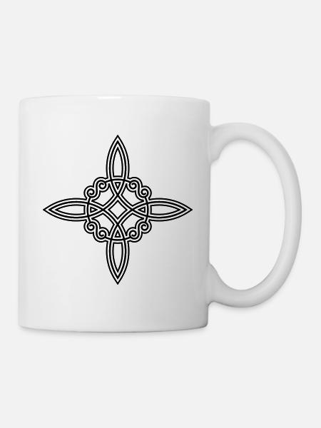 Wicca sorcières noeuds sorcière symbole Nodule celtique - Mug blanc - blanc