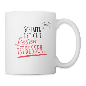 Reading is better Book was better Bookaholic - Mug - white - Right