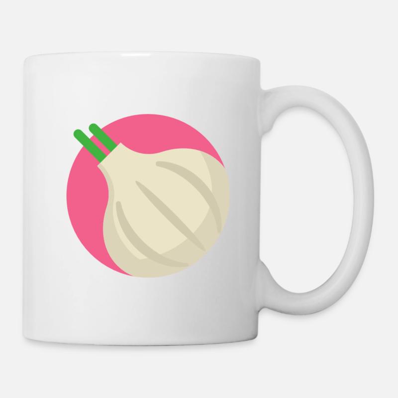 Légumes à l'ail et épices - Mug blanc - blanc