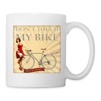 Dont touch my bike - Nobody touches my bike - Mug - white - Right