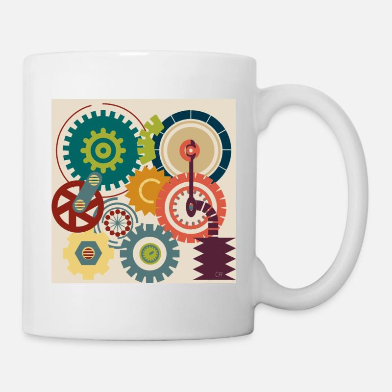 Grafik Kunst 🎨 - Tasse - Weiß