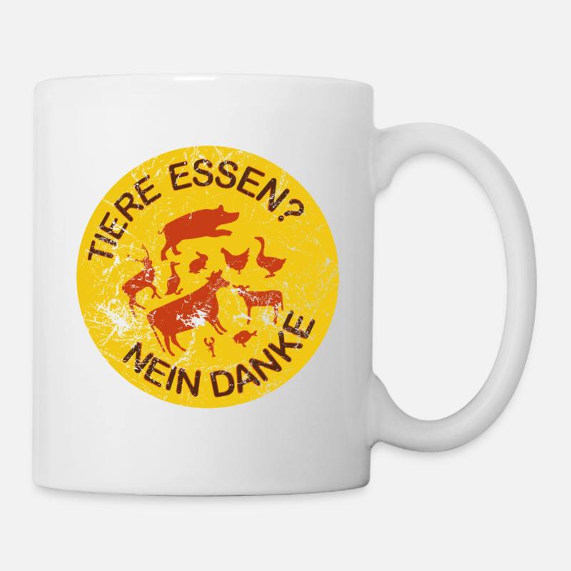 Tiere Essen? Nein Danke. - Tasse - Weiß