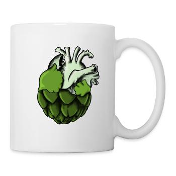 Artichoke heart - Mug - white - Right