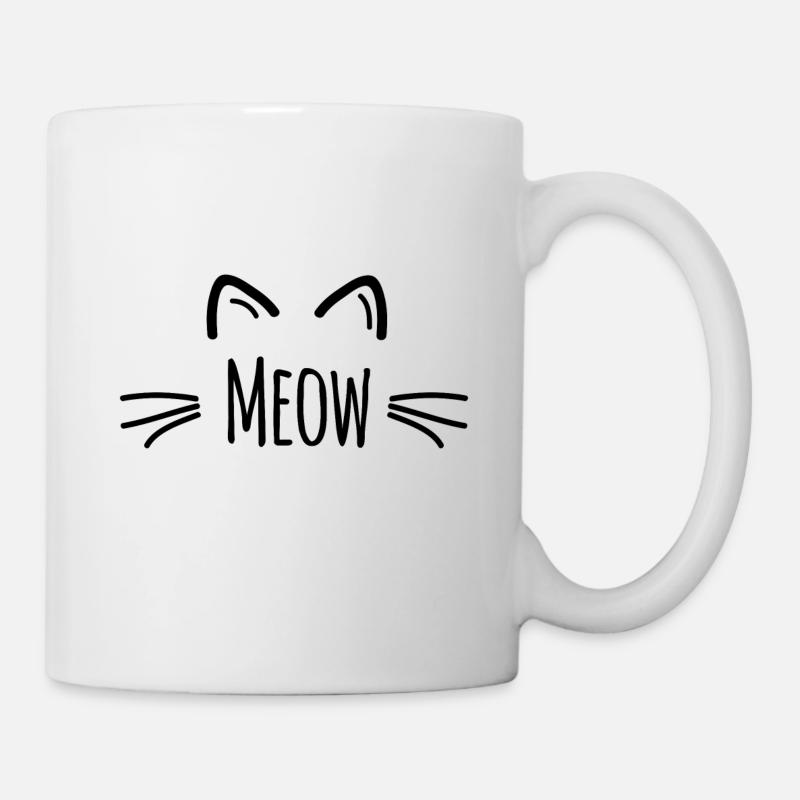 Cat Cat lady Cat lover - Mug - white