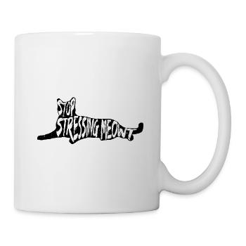 Chat, chaton, chat, dame - Mug blanc - blanc - Droite