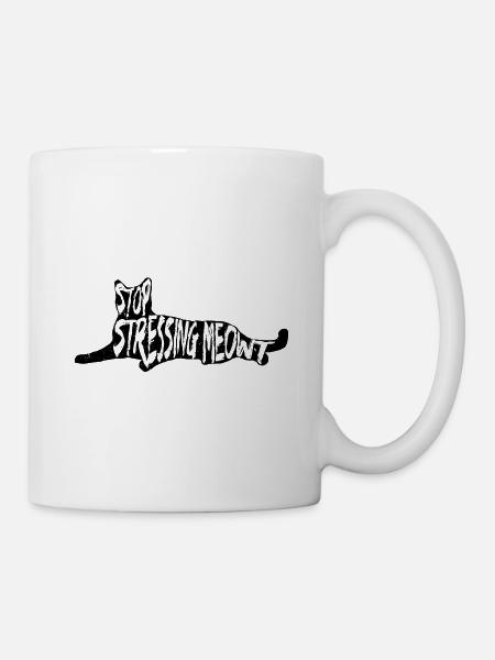 Katze Kätzchen Katzendame - Tasse - Weiß