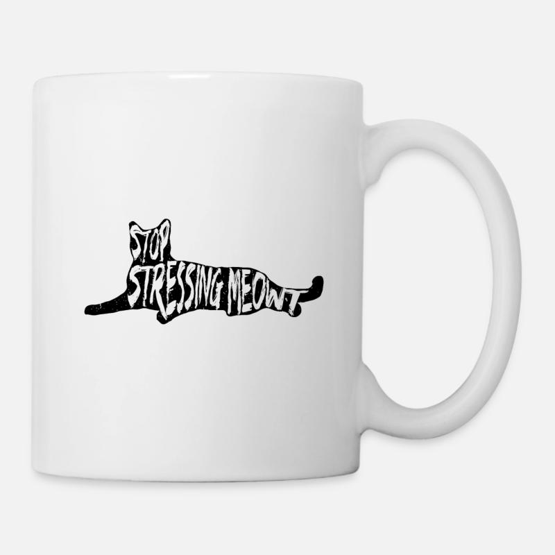 Cat Kitten Cat lady - Mug - white