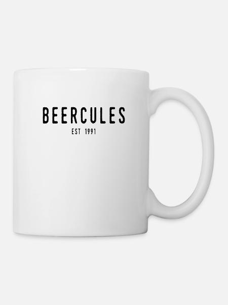 Beercules - Tasse - Weiß