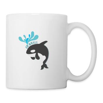 Orque tueur baleine poisson mer mer idée cadeau - Mug blanc - blanc - Droite