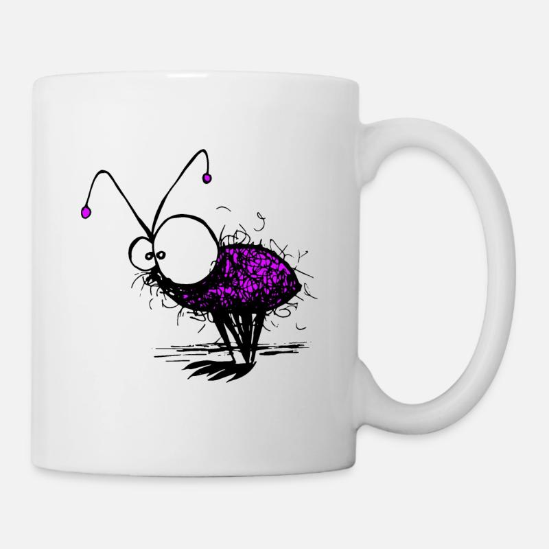 Illustration drôle de Mayfly - Mug blanc - blanc