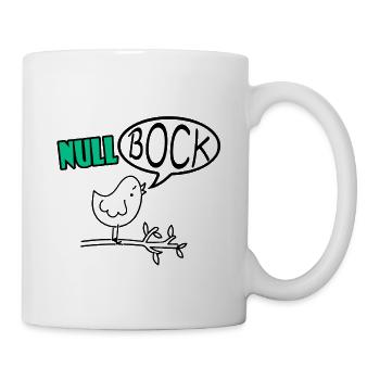 Null Bock Vogel Kaffee Spruchtasse - Tasse - Weiß - Rechts