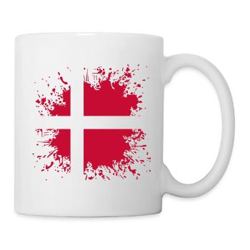 Danemark Drapeau - Mug blanc - blanc - Droite