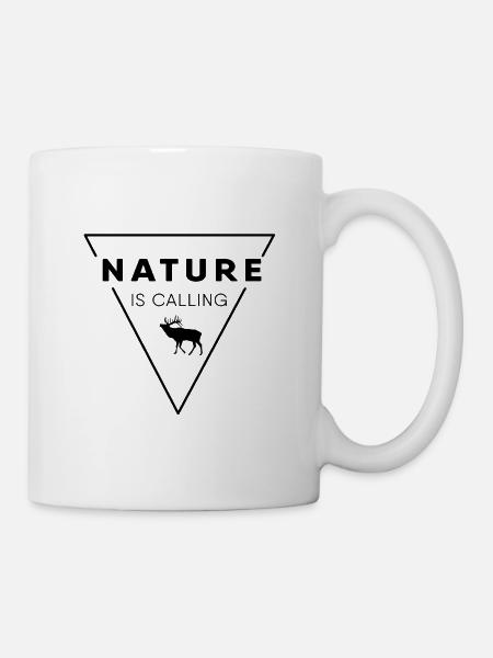 Nature lover - Nature is calling - Mug - white