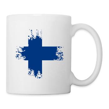 Drapeau Finlande Suomi lippu - Mug blanc - blanc - Droite