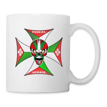 Euskal Herria cross - Mug blanc - blanc - Droite