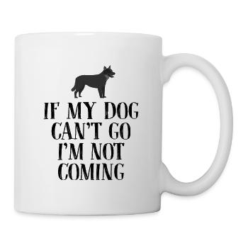 Chien chien - Mug blanc - blanc - Droite