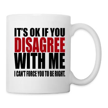 Sarcasme des phrases drôles - Mug blanc - blanc - Droite