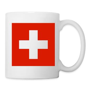 Wappen der Schweiz - Tasse - Weiß - Rechts