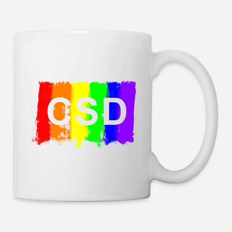 CSD Pinsel - Tasse - Weiß