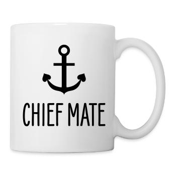 Équipage - CHEF MATE Voile équipage charter - Mug blanc - blanc - Droite