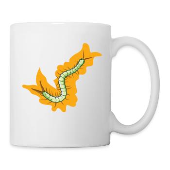 Poisonous scolopender centipede as crawling animal - Mug - white - Right