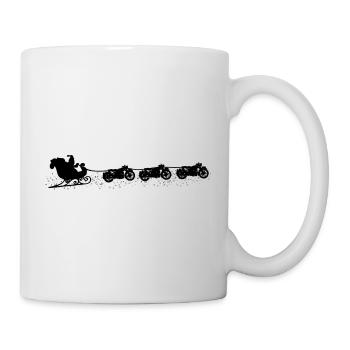 Motorcycle Motorcyclist Biker Christmas - Mug - white - Right