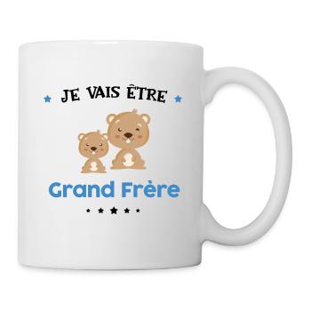 Je vais etre grand frere - cadeau - Mug blanc - blanc - Droite