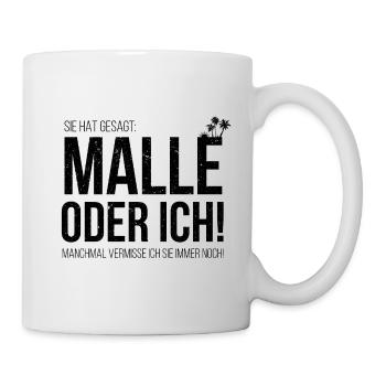 Mallorca Malle holiday party party - Mug - white - Right