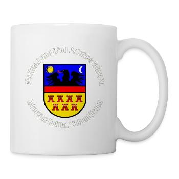 Wo Hund und Kind Palukes würgen, ist meine Heimat - Tasse - Weiß - Rechts