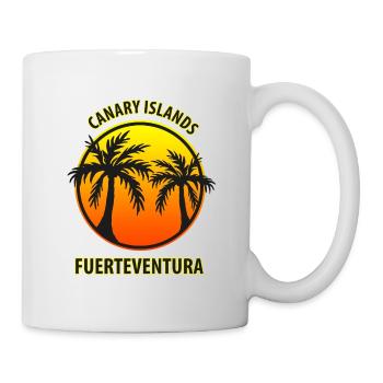 Canary Islands Fuerteventura Palm - Mug - white - Right
