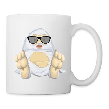Yeti Schneemensch Bigfoot T-Shirt Geschenkidee - Tasse - Weiß - Rechts