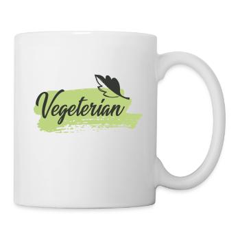 Vegan vegetarian animal welfare gift idea - Mug - white - Right