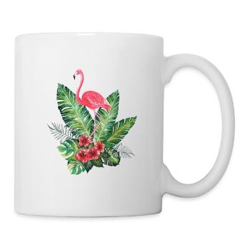 Tropical flamingo - Mug - white - Right