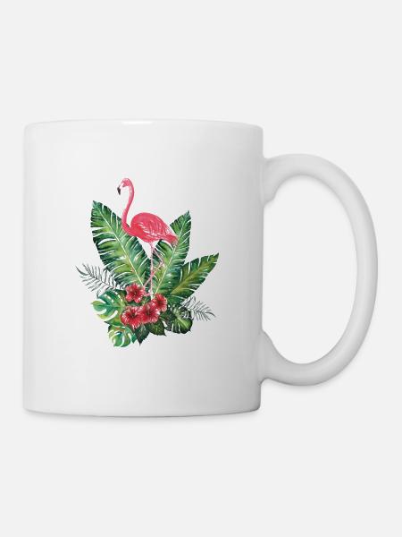Tropical flamingo - Mug - white