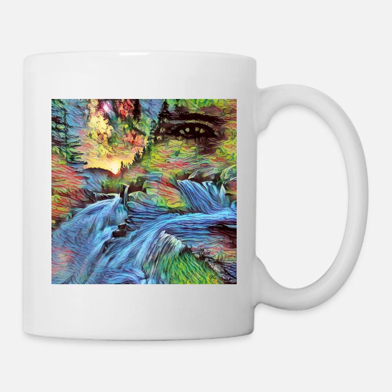 Grafik Kunst 🎨 - Tasse - Weiß