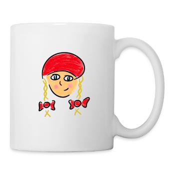 Little Red Riding Hood fairy tale girl grandmother forest - Mug - white - Right