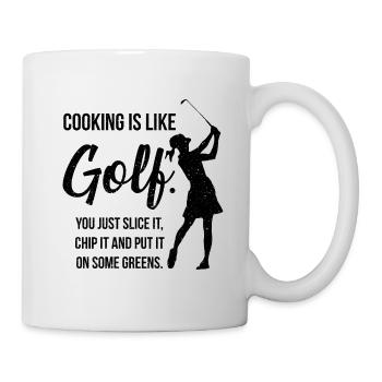 Golf golfeur golf parcours golfeur drôle - Mug blanc - blanc - Droite