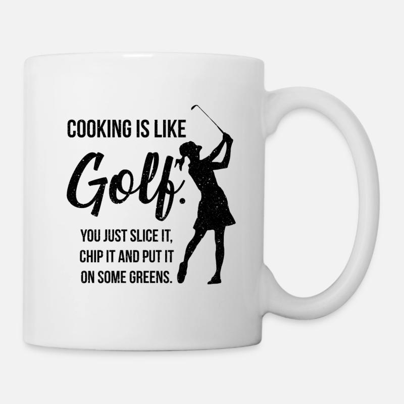 Golf Golfer Golfplatz Golfspieler Lustig - Tasse - Weiß