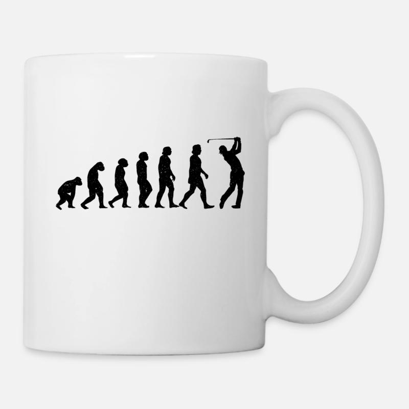 Golf golfeur terrain de golf golfeurs évolution - Mug blanc - blanc