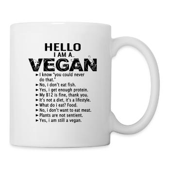 Vegan vegan - Mug - white - Right