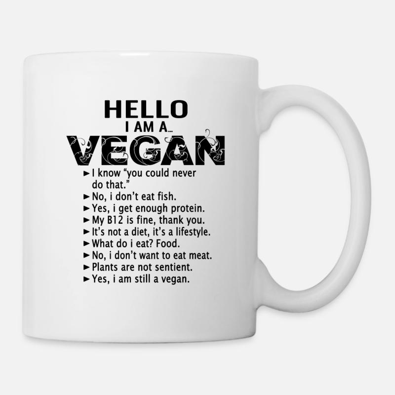 Vegan vegan - Mug - white
