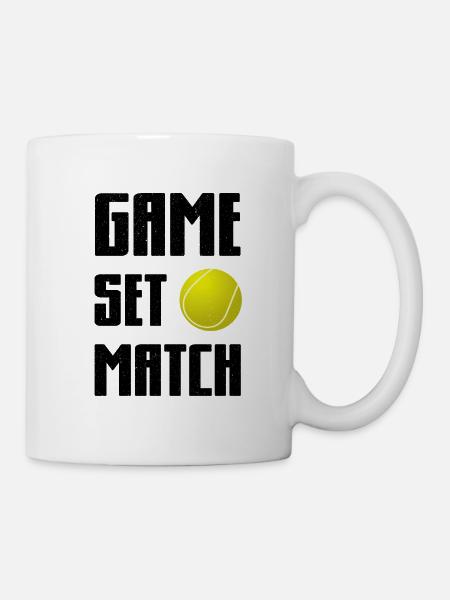Tennis Tennis Tennis - Mug blanc - blanc