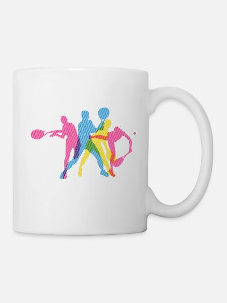 Tennis Tennis Tennis - Mug blanc - blanc