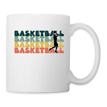 Basketball Basketballer Basketballmannschaft - Tasse - Weiß - Rechts
